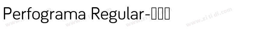 Perfograma Regular字体转换